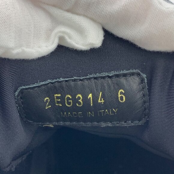 Prada Blue Triangle Logo Square-Toe Lace-Up Chunky Sneakers - Picture 6 of 7